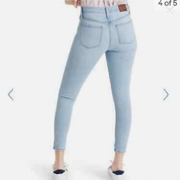 Madewell High Rise Light Wash Skinny Cropped Jean size 32  ( 10-12 ) PER… - Picture 6 of 9